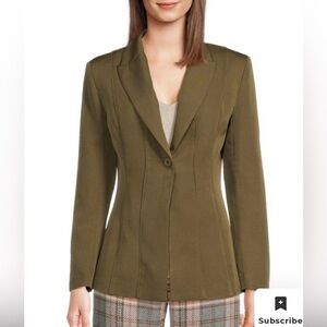 Area Stars Claire Peak Lapel Crepe Blazer Size Large